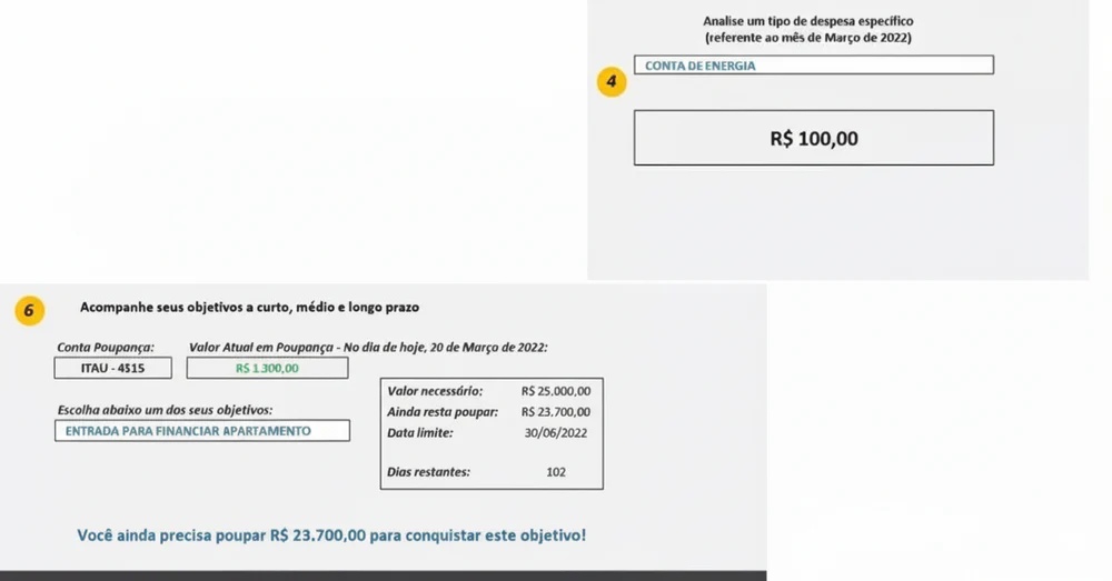 Planilha Finanças Pessoais e Gráficos