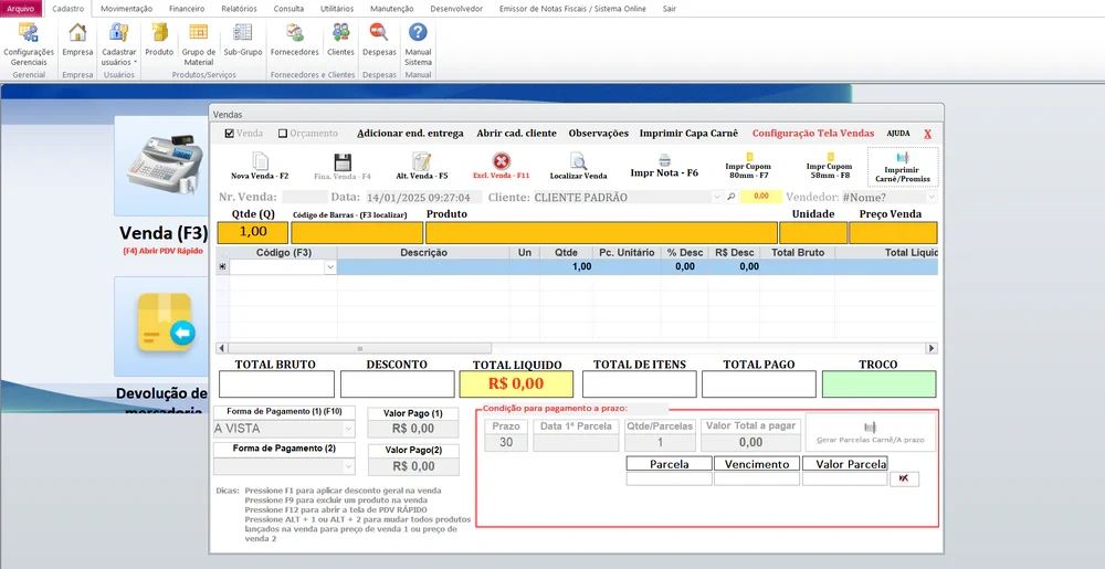 Sistema Para Gestão De Negócios