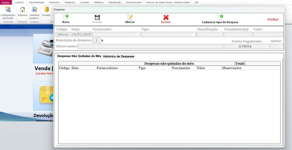 Sistema Para Gestão Lojas, Comércios, Mercados, etc…