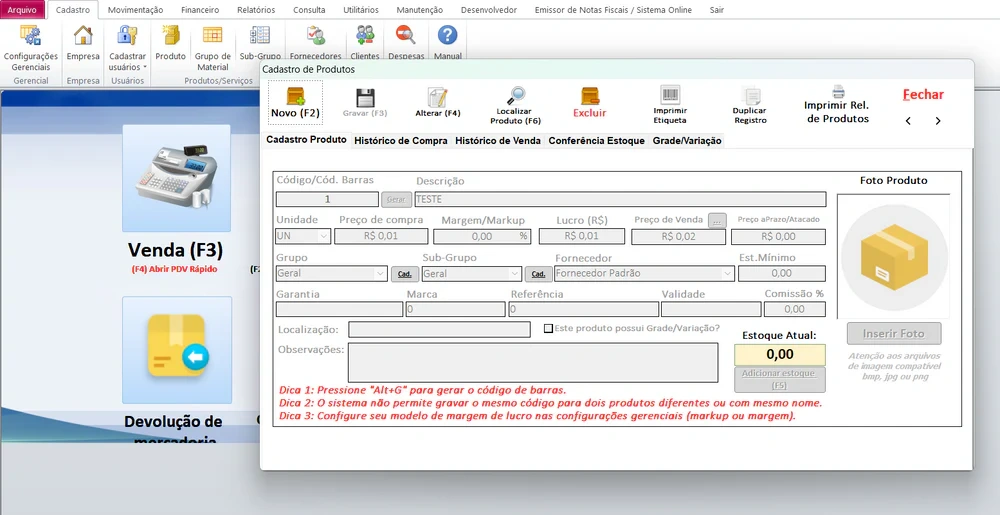 Sistema Para Gestão Lojas, Comércios, Mercados, etc…