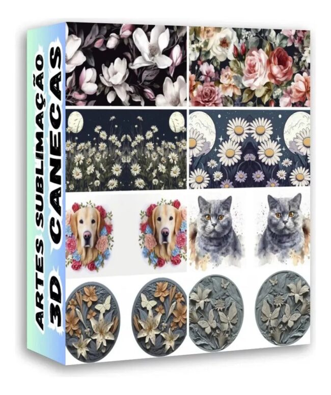 Pack 3000 Artes Digitais 3d Sublimação P/caneca Vários Temas