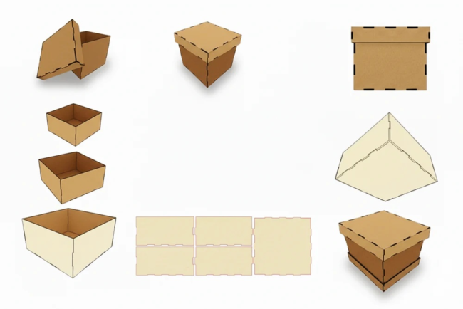 Pacote Arquivos Vetores Caixas Mdf Laser Router Cnc Corte