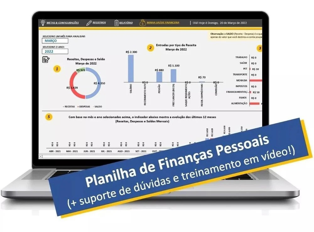 Planilha Controle Financeiro Doméstico