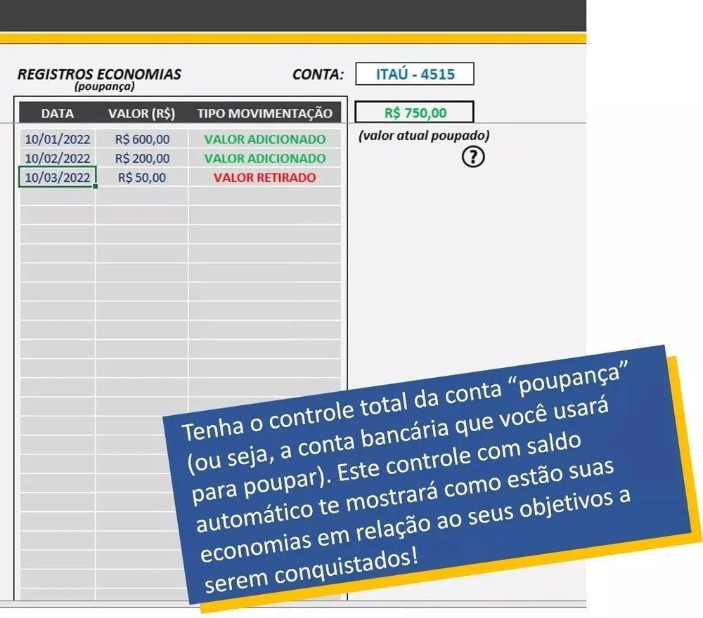 Planilha Controle Financeiro Doméstico