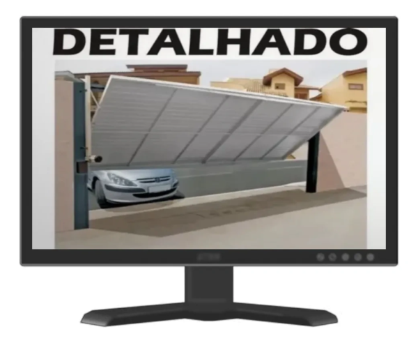 Projeto para construção de portão basculante automatizado