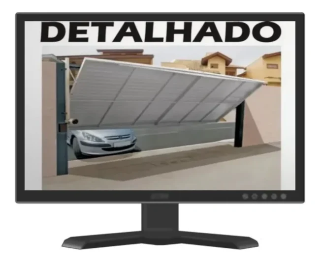 Projeto para construção de portão basculante automatizado