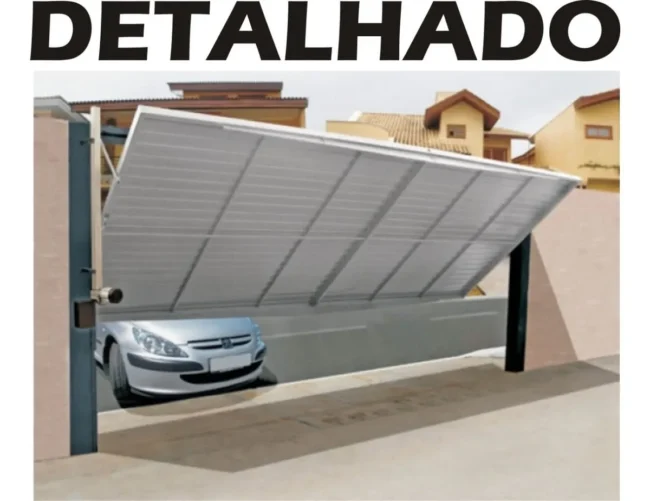 Projeto para construção de portão basculante automatizado