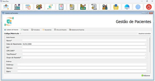Software Sem Mensalidade Para Psicólogos Psico Plus 3.0 – Licença Vitalícia