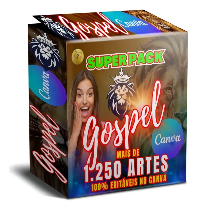 Pack Canva +1.000 Artes Imagens Gospel Cristãs Editáveis (v1)
