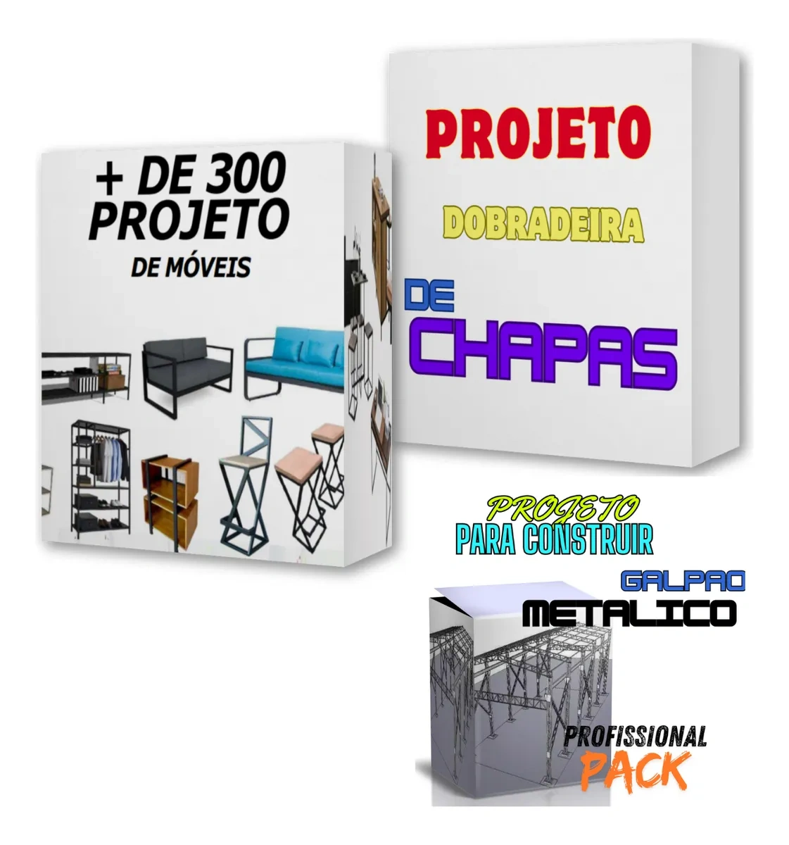 Kit Serralheria Projetos, O Mais Completo + Brindes
