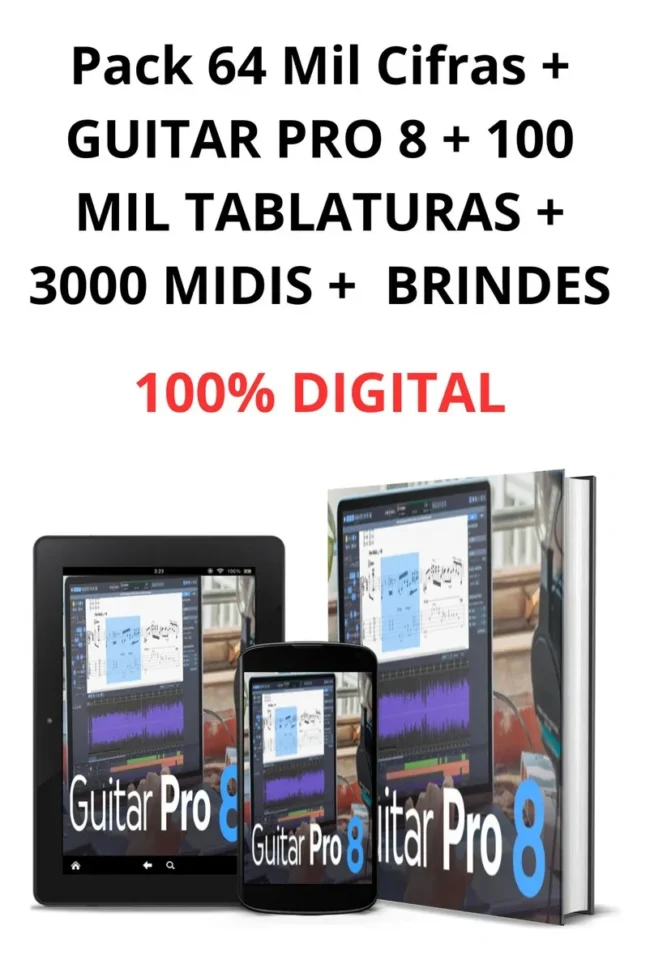 Pack 64 Mil Cifras + Guitar Pró + Exclusivos