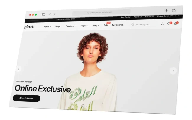 Tema Glozin Shopify Atualizado + Chave De Ativação E Bônus