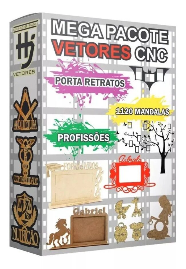 Pacote Vetores Porta Retrato Mandalas Profissões