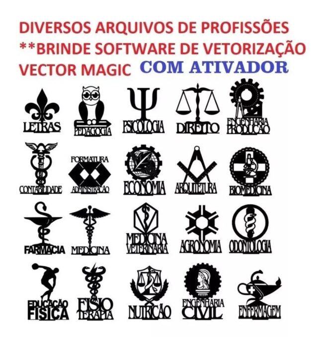 Pacote Vetores Porta Retrato Mandalas Profissões