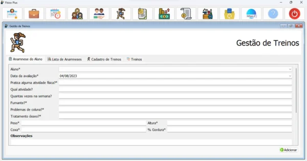 Software Para Professores de Educação Física – Fisico Plus 3.0