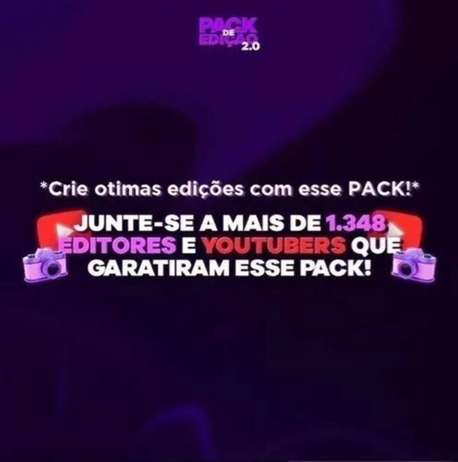 Pack De Edição Youtubers 2.0 Completo 2025