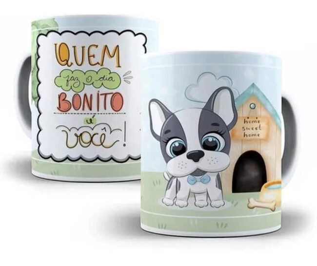 Estampas Caneca Frases Motivacionais Fofas Cute Psd Editável