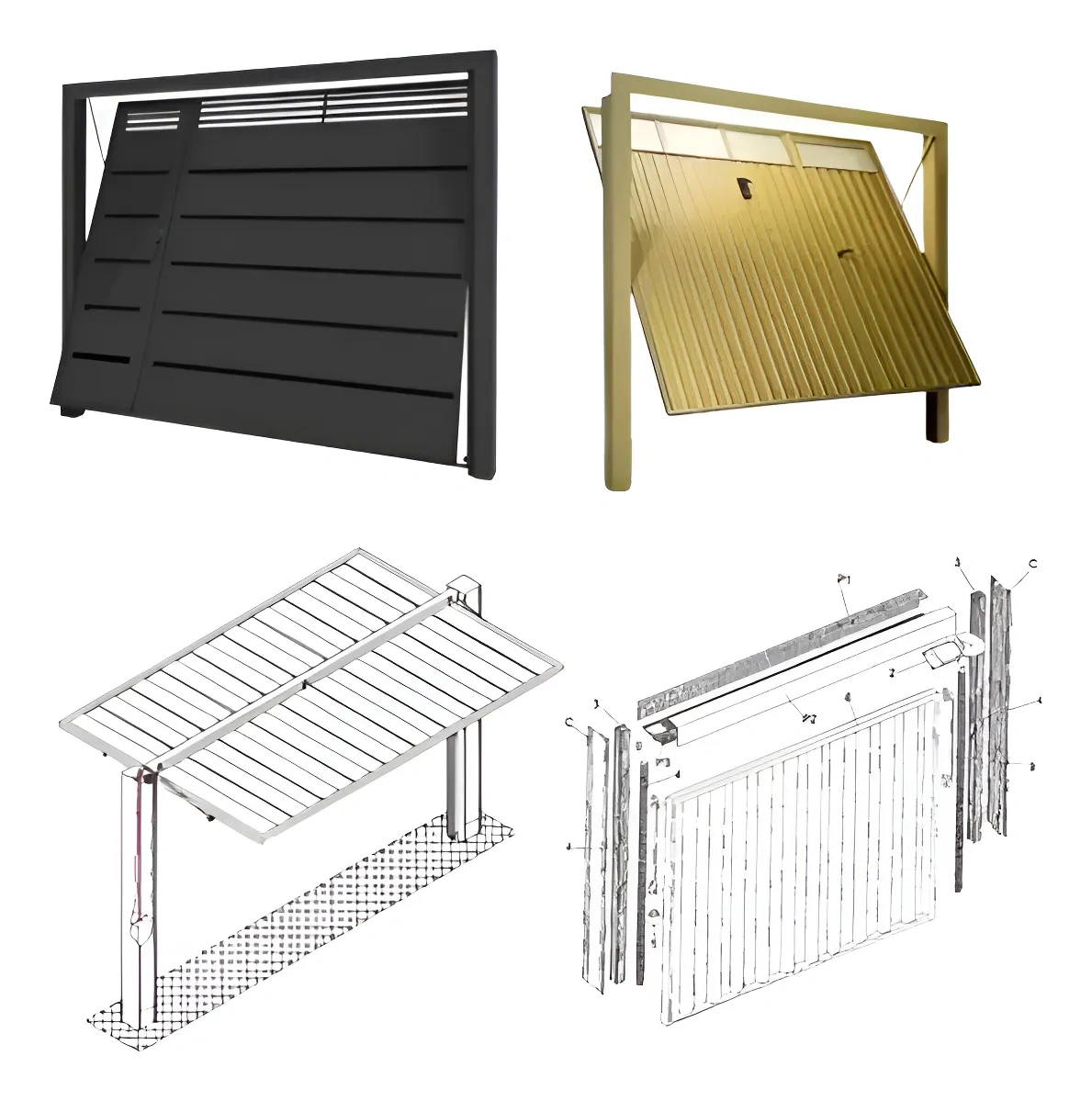 Projeto Portão Basculante +1800 Modelos Grandes Profissional