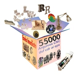 Pack com 55mil Arquivos Projeto de Corte CNC Laser Router Plasma