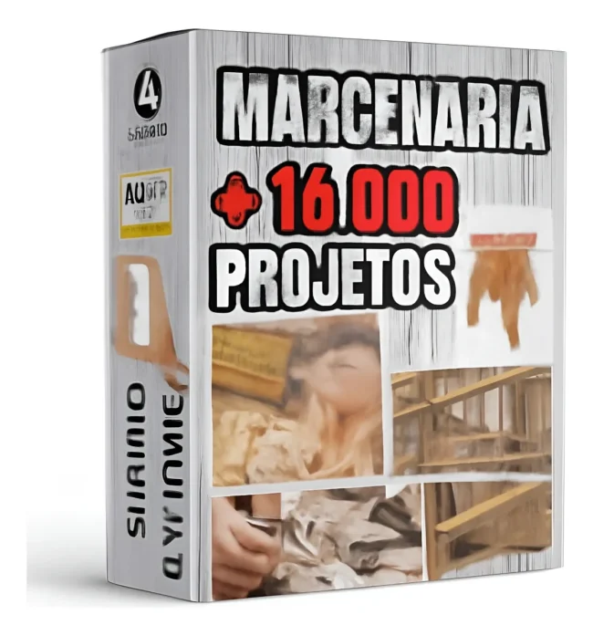 Pack 16.150 Projetos De Marcenaria + Curso Em Vídeo