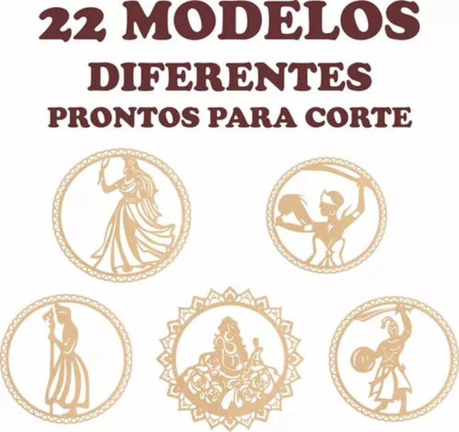 Design De Mandalas Para Projetos De Artesanato Em Cnc Orixás