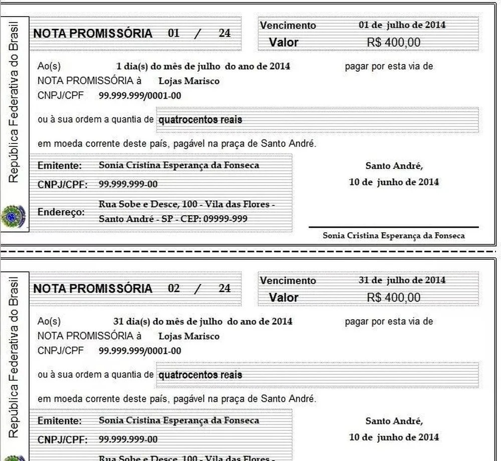 Sistema Notas Promissórias