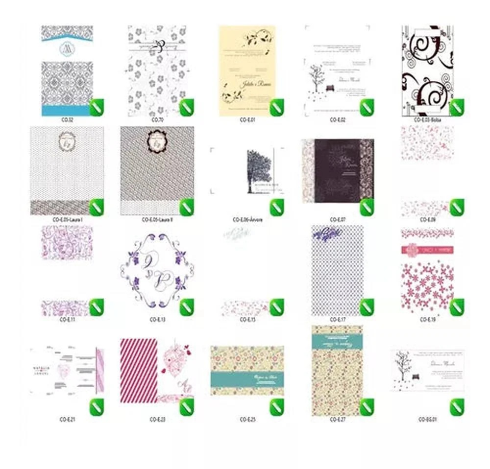 Pack 500 Vetores Convite De Casamento + 58 Artes De Novinhos