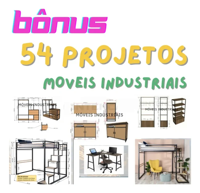 Super Pack Projetos Serralheria Móvel Industrial + Brindes