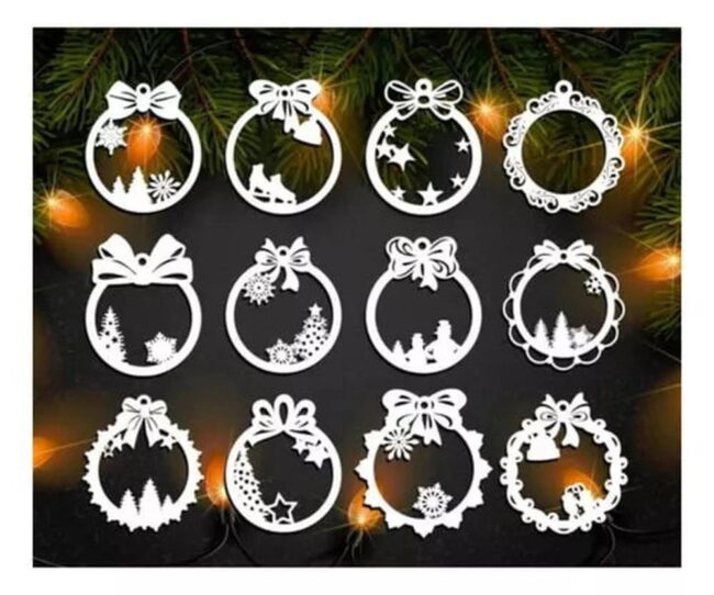 Pacote Natal Vetores Pet Corte Laser Cnc Mdf + Bônus