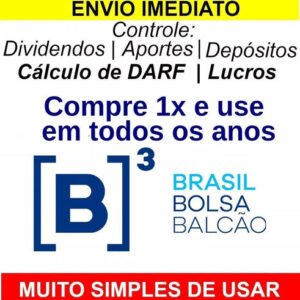 Planilha De Controle Ações Fii Dividendos Proventos Buy Hold