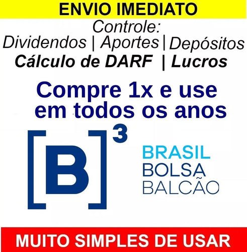 Planilha De Controle Ações Fii Dividendos Proventos Buy Hold