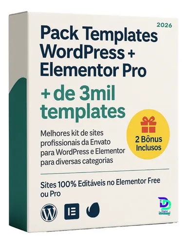Pack +3mil Templates Sites WordPress + Elementor Pro + Bônus