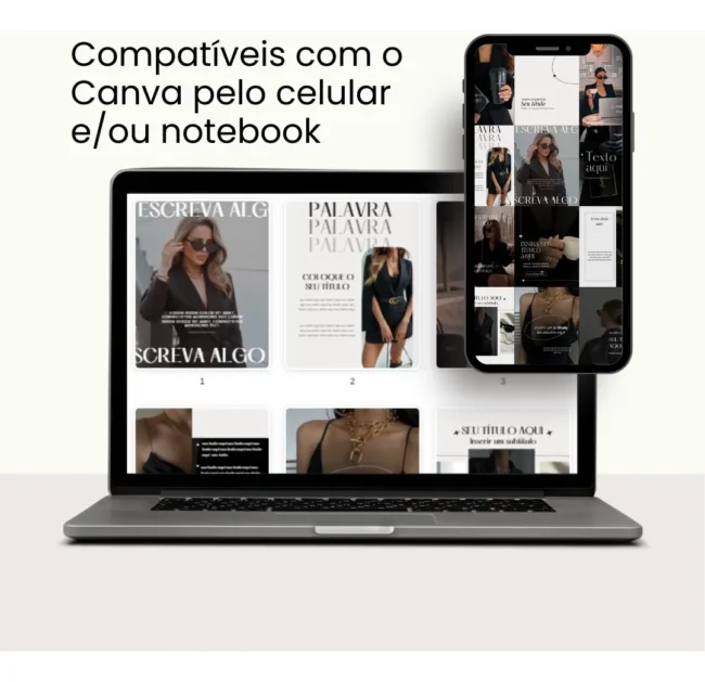 1000 Templates Pack Canva Design Sofisticado Instagram Feed