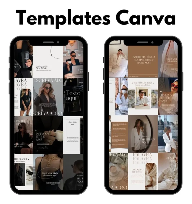 1000 Templates Pack Canva Design Sofisticado Instagram Feed