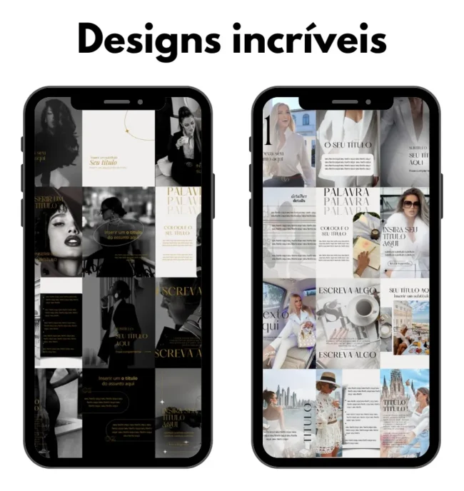 1000 Templates Pack Canva Design Sofisticado Instagram Feed