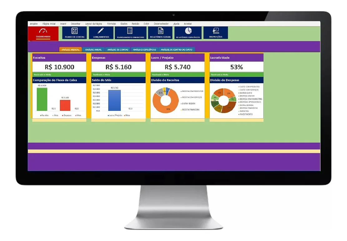 Planilha Completa Controle Financeiro