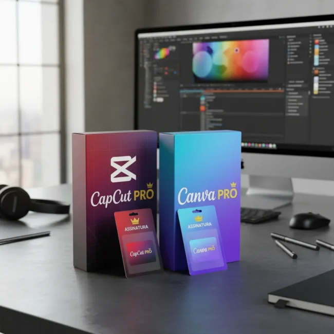 Capcut Pro + Canva Pro (365 Dias)