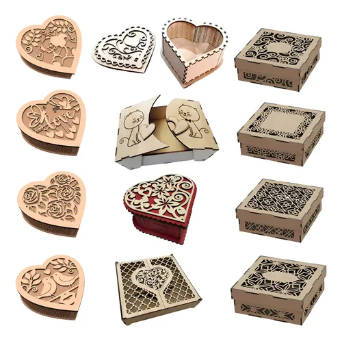 Combo Arquivos Vetores Caixas Para Corte Laser Mdf + Brindes