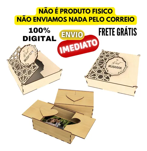 Combo Arquivos Vetores Caixas Para Corte Laser Mdf + Brindes