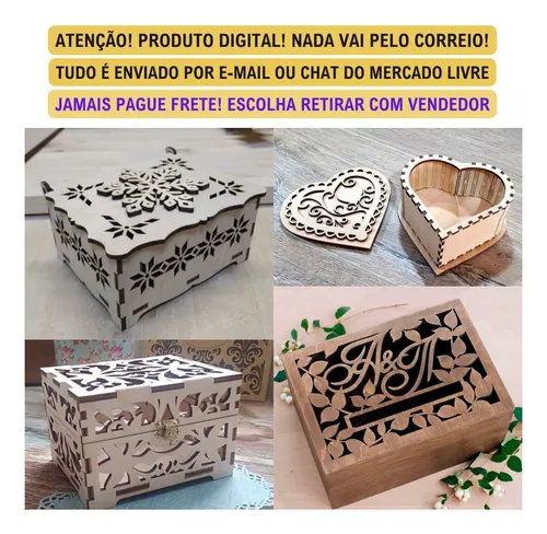 Combo Arquivos Vetores Caixas Para Corte Laser Mdf + Brindes