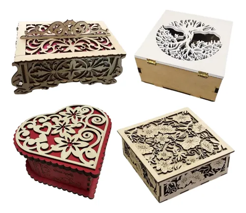 Combo Arquivos Vetores Caixas Para Corte Laser Mdf + Brindes