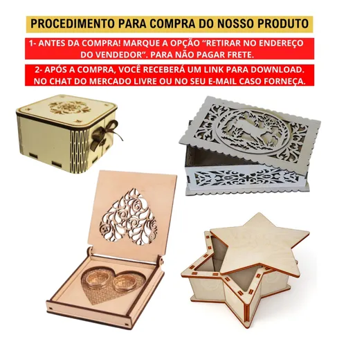 Combo Arquivos Vetores Caixas Para Corte Laser Mdf + Brindes