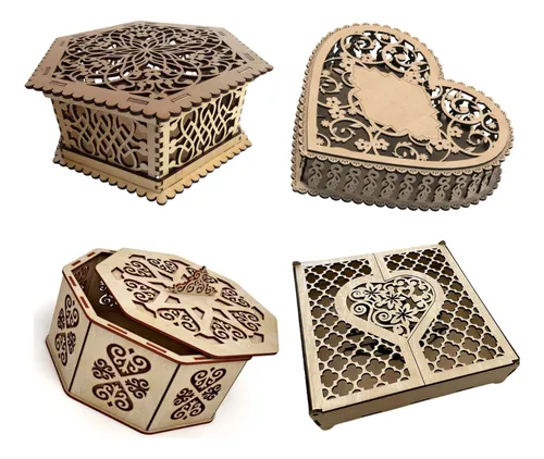 Combo Arquivos Vetores Caixas Para Corte Laser Mdf + Brindes