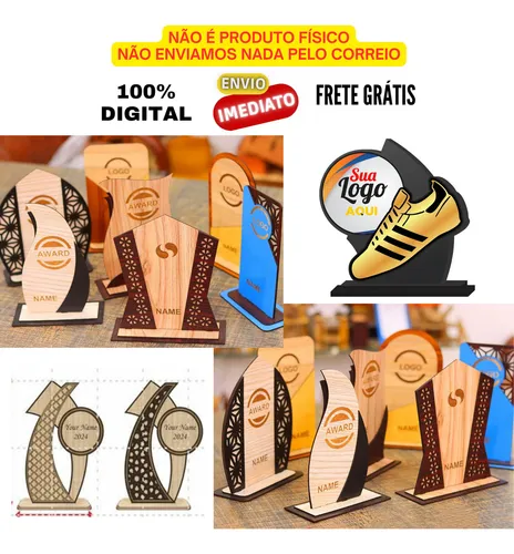 Combo Vetores 67 Troféus Corte Laser Dxf Cdr Mdf + Brindes