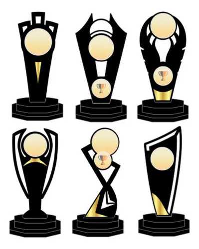 Combo Vetores 67 Troféus Corte Laser Dxf Cdr Mdf + Brindes