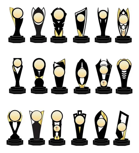 Combo Vetores 67 Troféus Corte Laser Dxf Cdr Mdf + Brindes