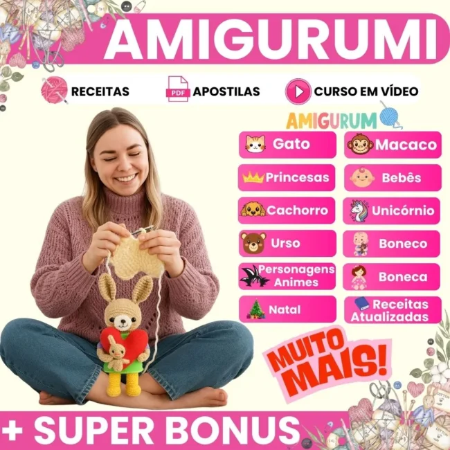 Pack +5000 Receitas Amigurumi Mais Videos E Apostilas