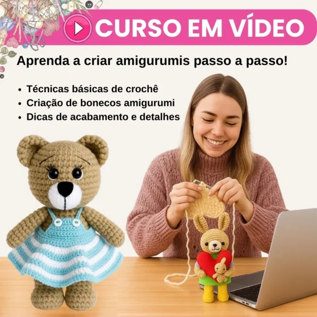 Pack +5000 Receitas Amigurumi Mais Videos E Apostilas