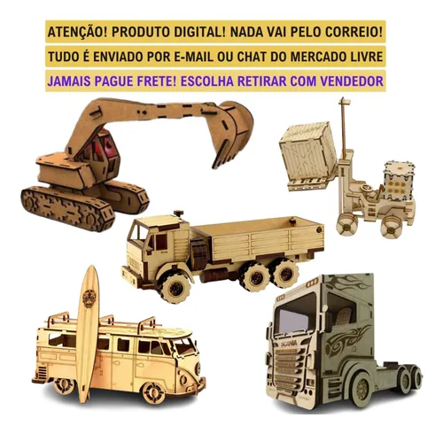 Vetores Carros Corte Laser Arquivos Veículos Mdf + Brindes