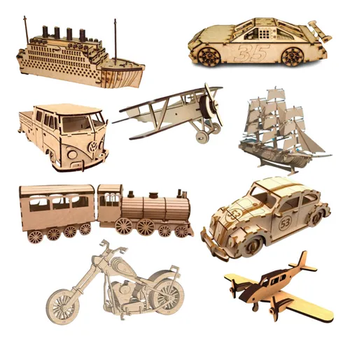 Vetores Carros Corte Laser Arquivos Veículos Mdf + Brindes